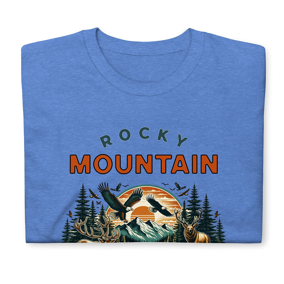 Thumbnail: Rocky Mountain NP Wildlife - Short-Sleeve Unisex T-Shirt