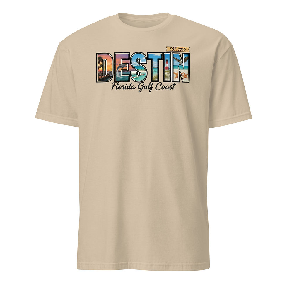 Thumbnail: Destin Word Picture Design - Short-Sleeve Unisex T-Shirt