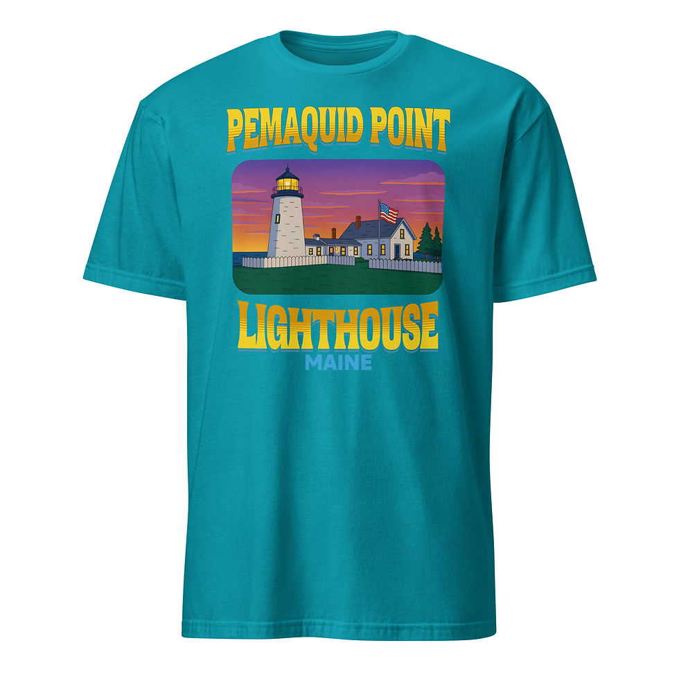Thumbnail: Pemaquid Point Lighthouse - Short-Sleeve Unisex T-Shirt