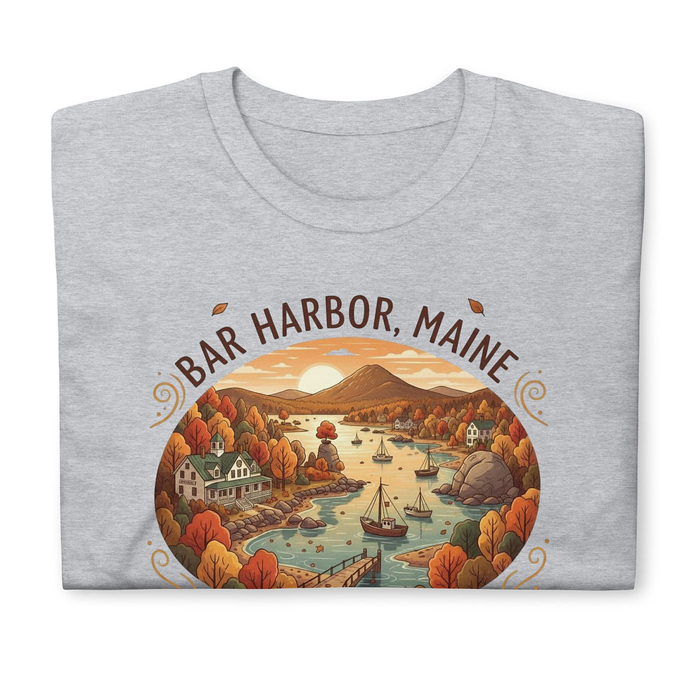 Thumbnail: Bar Harbor Autumn Memories - Short-Sleeve Unisex T-Shirt