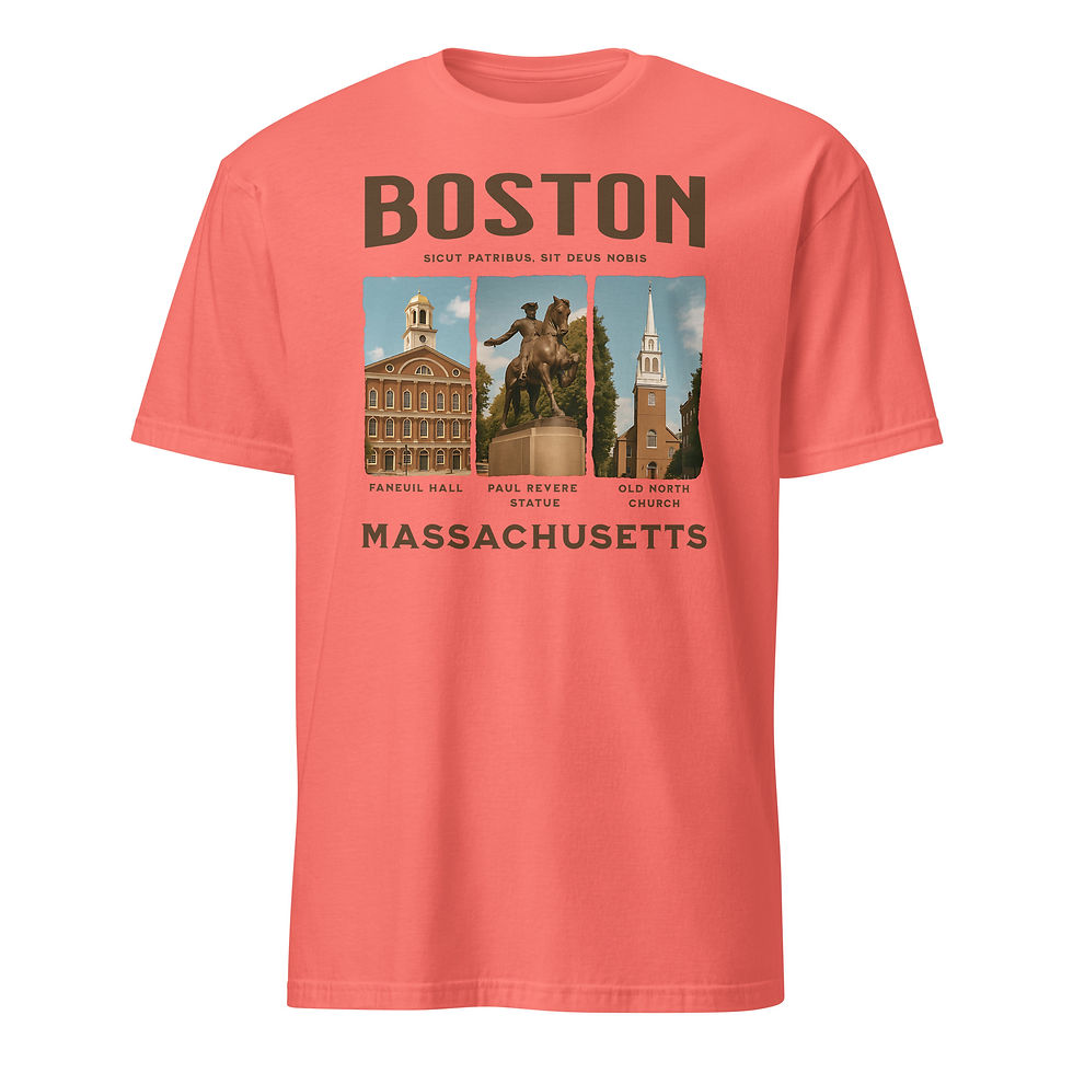 Thumbnail: Boston Landmarks - Short-Sleeve Unisex T-Shirt