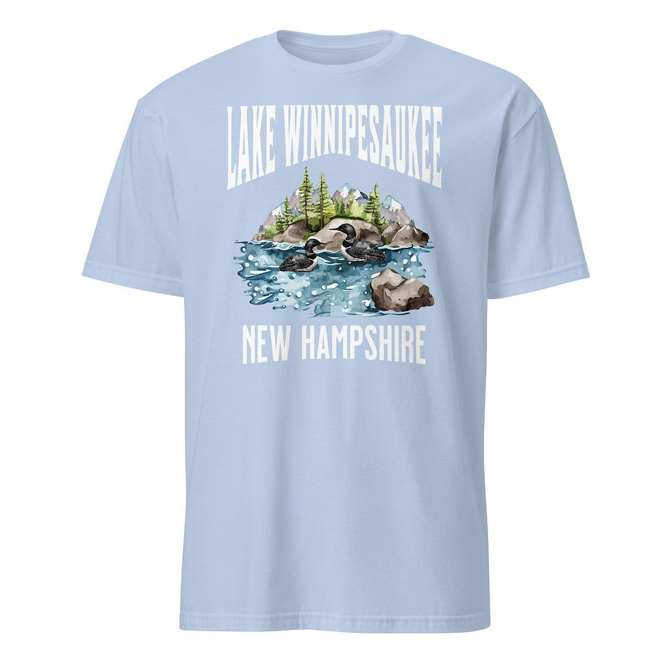 Thumbnail: Loons on Lake - Short-Sleeve Unisex T-Shirt
