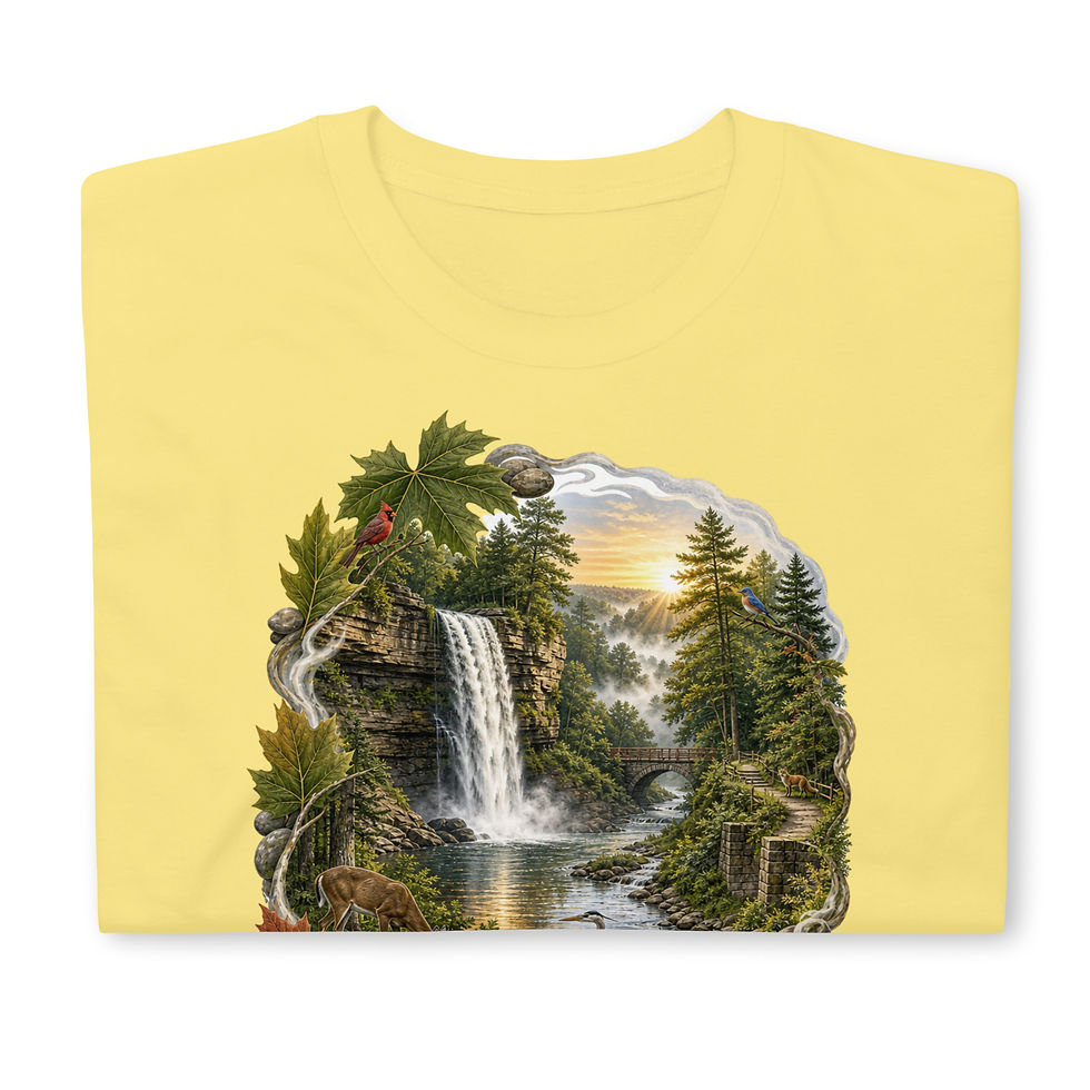 Thumbnail: Cuyahoga Valley National Park — Ohio | Waterfalls & Wildlife Scenic T‑Shirt