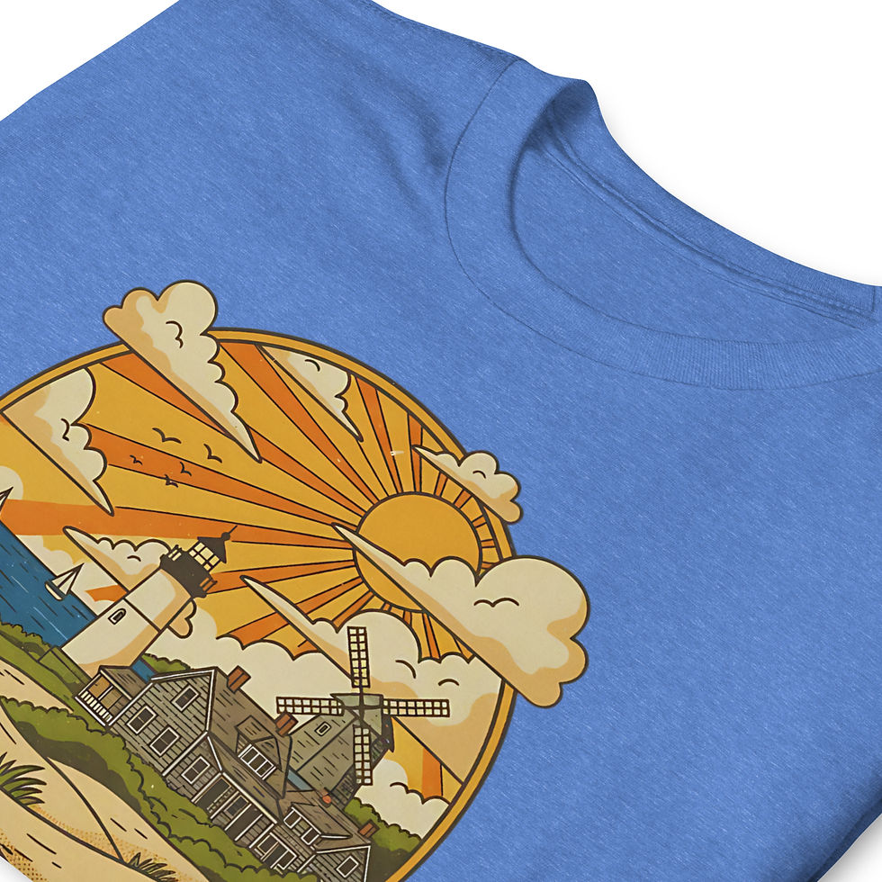 Thumbnail: Nantucket Retro Design - Short-Sleeve Unisex T-Shirt