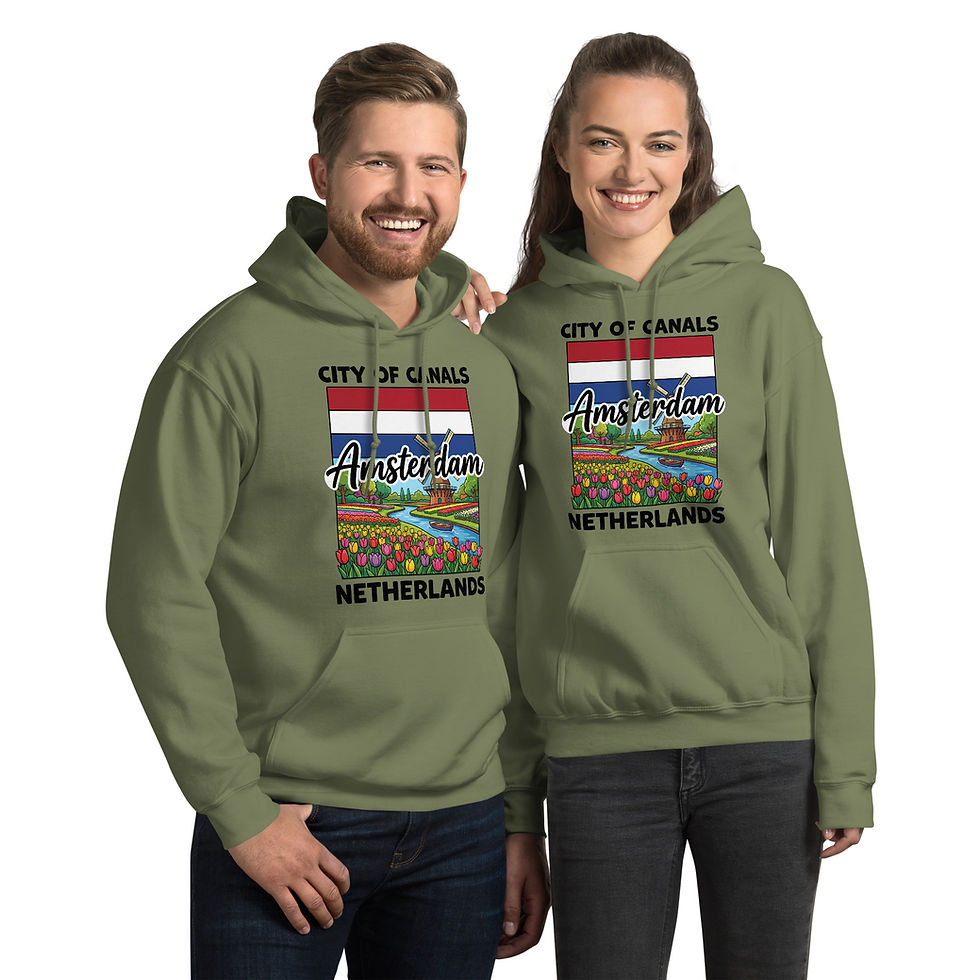 Thumbnail: City of Canals Amsterdam Netherlands Unisex Hoodie