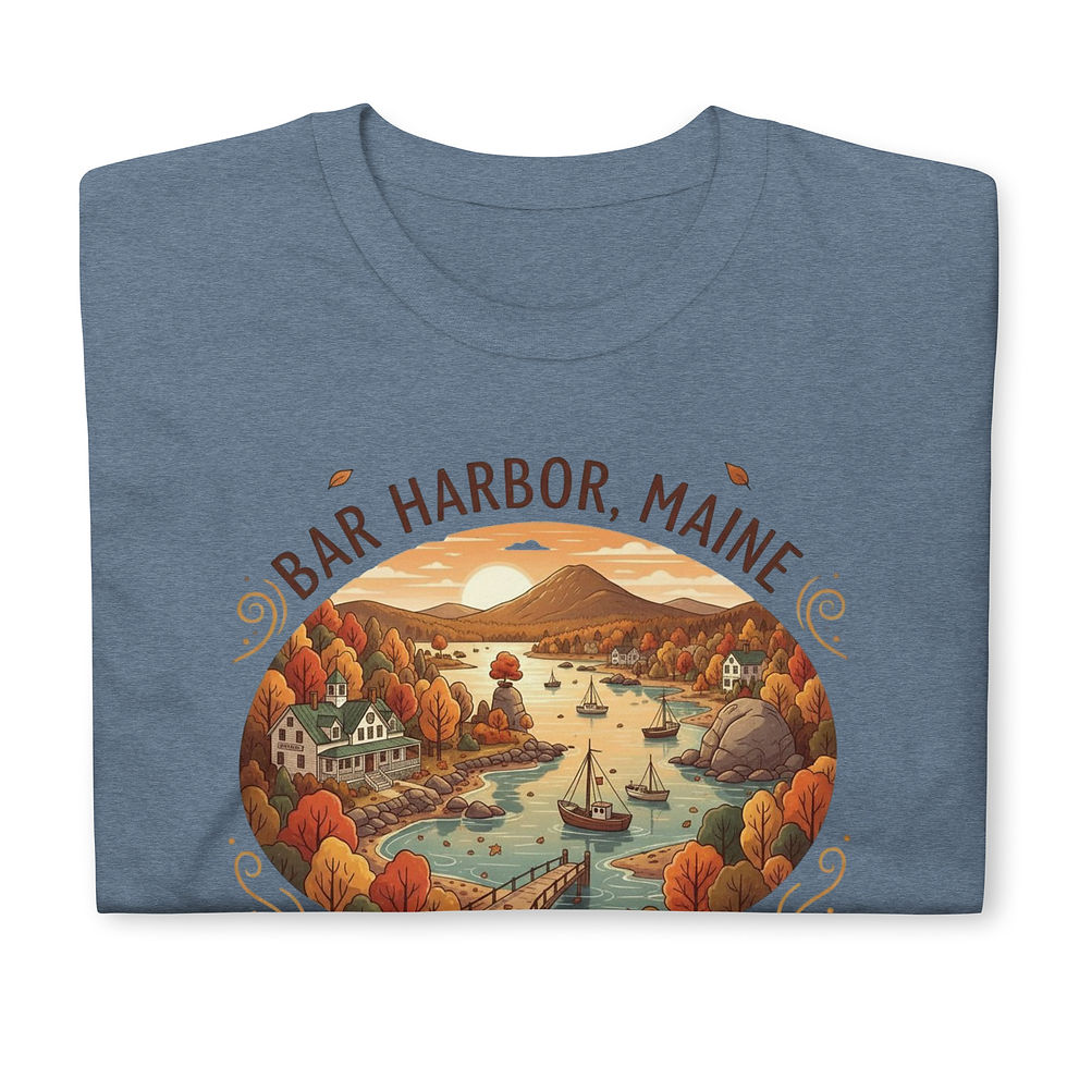 Thumbnail: Bar Harbor Autumn Memories - Short-Sleeve Unisex T-Shirt