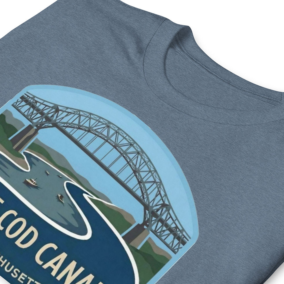Thumbnail: Cape Cod Canal Bridge - Short-Sleeve Unisex T-Shirt