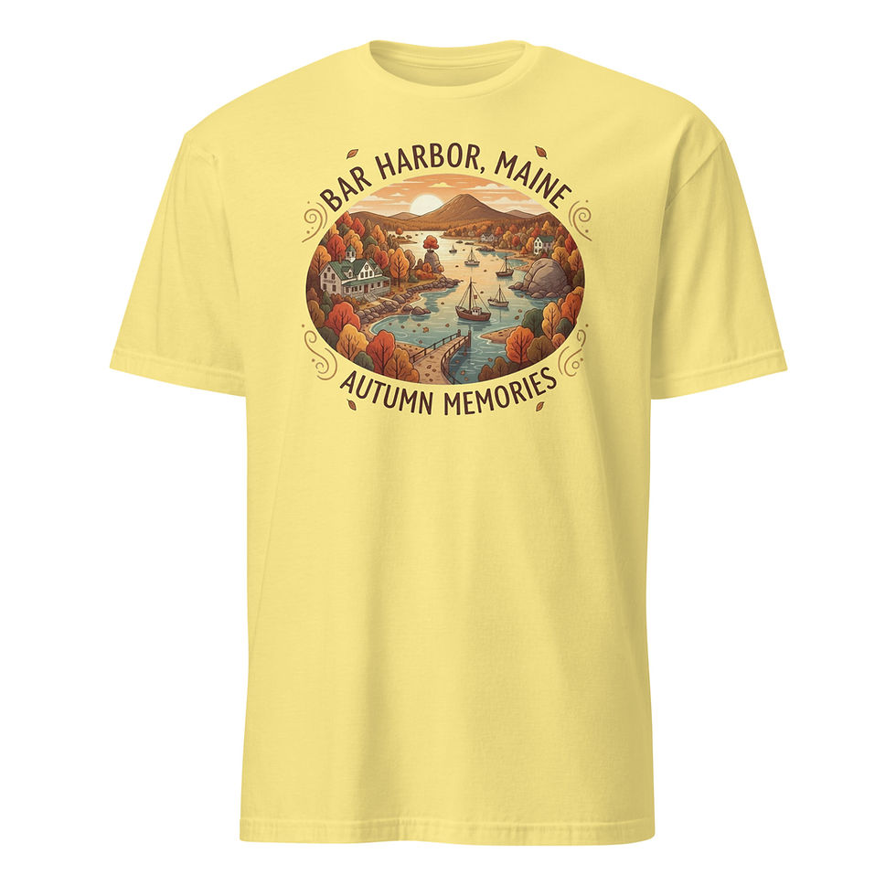 Thumbnail: Bar Harbor Autumn Memories - Short-Sleeve Unisex T-Shirt