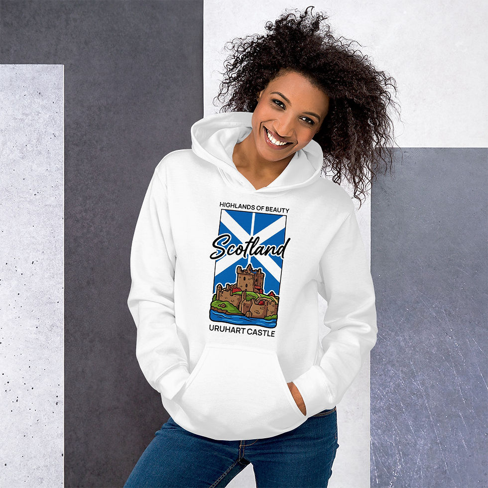 Thumbnail: Urquhart Castle Scotland Unisex Hoodie