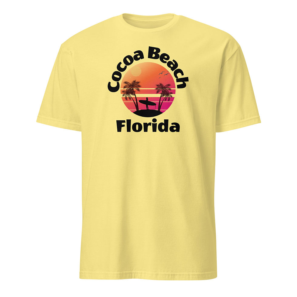 Thumbnail: Cocoa Beach Surfer - Short-Sleeve Unisex T-Shirt
