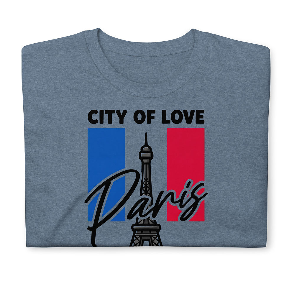 Thumbnail: City of Love - Paris France - Short-Sleeve Unisex T-Shirt