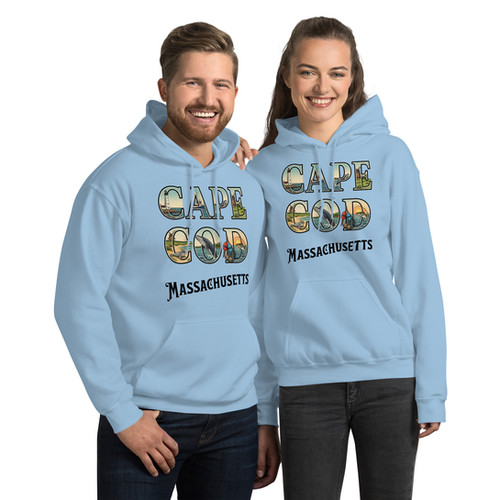Cod Cod Vintage Postcard - Unisex Hoodie | Joe's Travel Tees