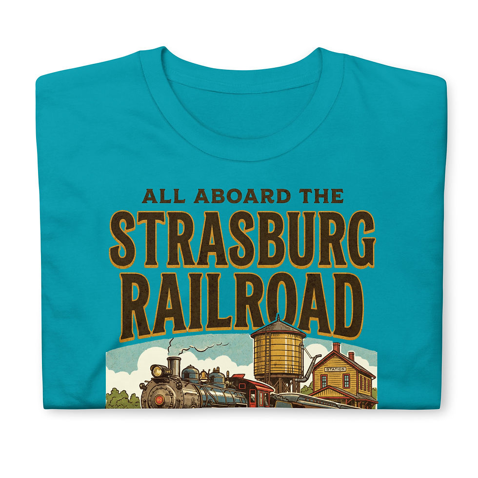 Thumbnail: Rustic Strasburg Railroad - Short-Sleeve Unisex T-Shirt