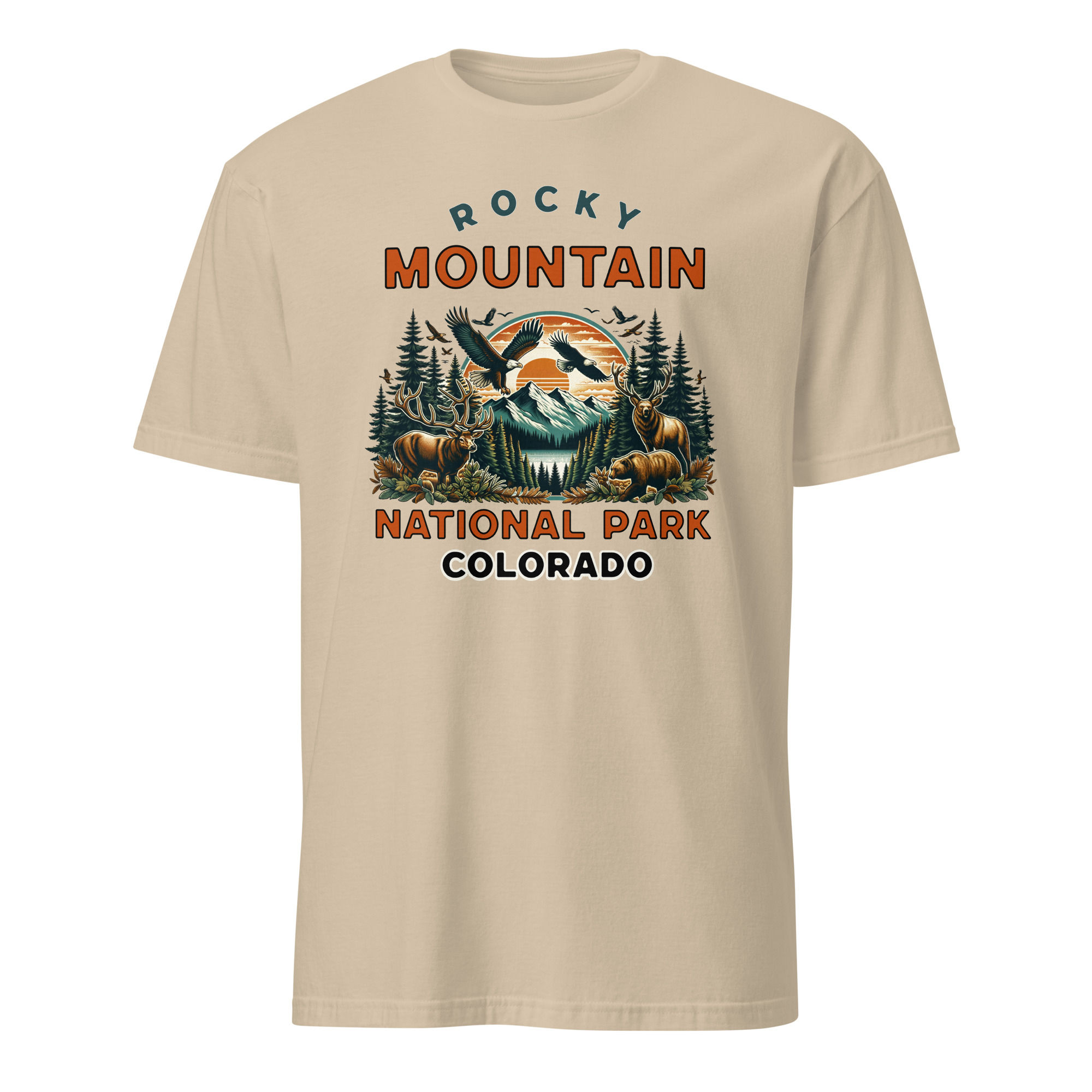 Rocky Mountain NP Wildlife - Short-Sleeve Unisex T-Shirt