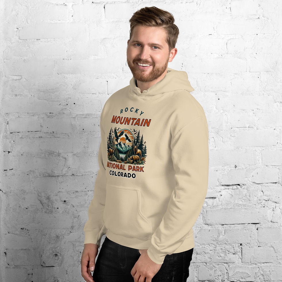 Thumbnail: Rocky Mountain National Park Wildlife Hoodie - Unisex Hoodie