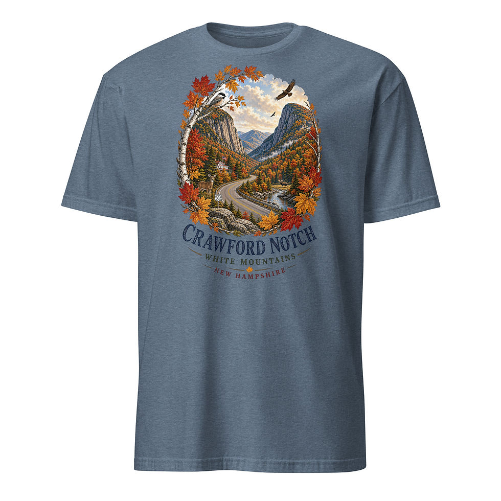 Thumbnail: Autumn in Crawford Notch – White Mountains, New Hampshire T‑Shirt