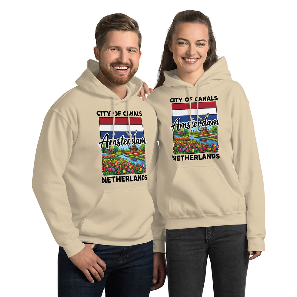 Thumbnail: City of Canals Amsterdam Netherlands Unisex Hoodie