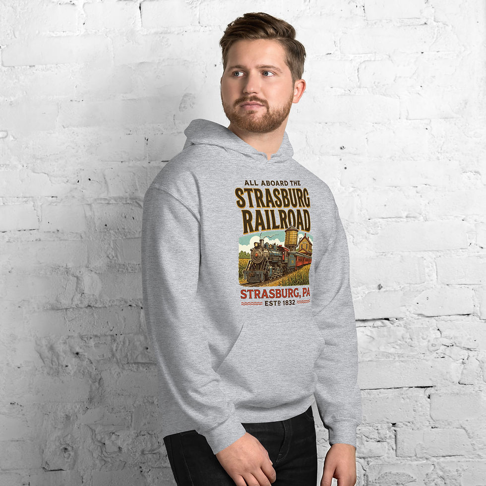 Thumbnail: Rustic Strasburg Railroad - Unisex Hoodie