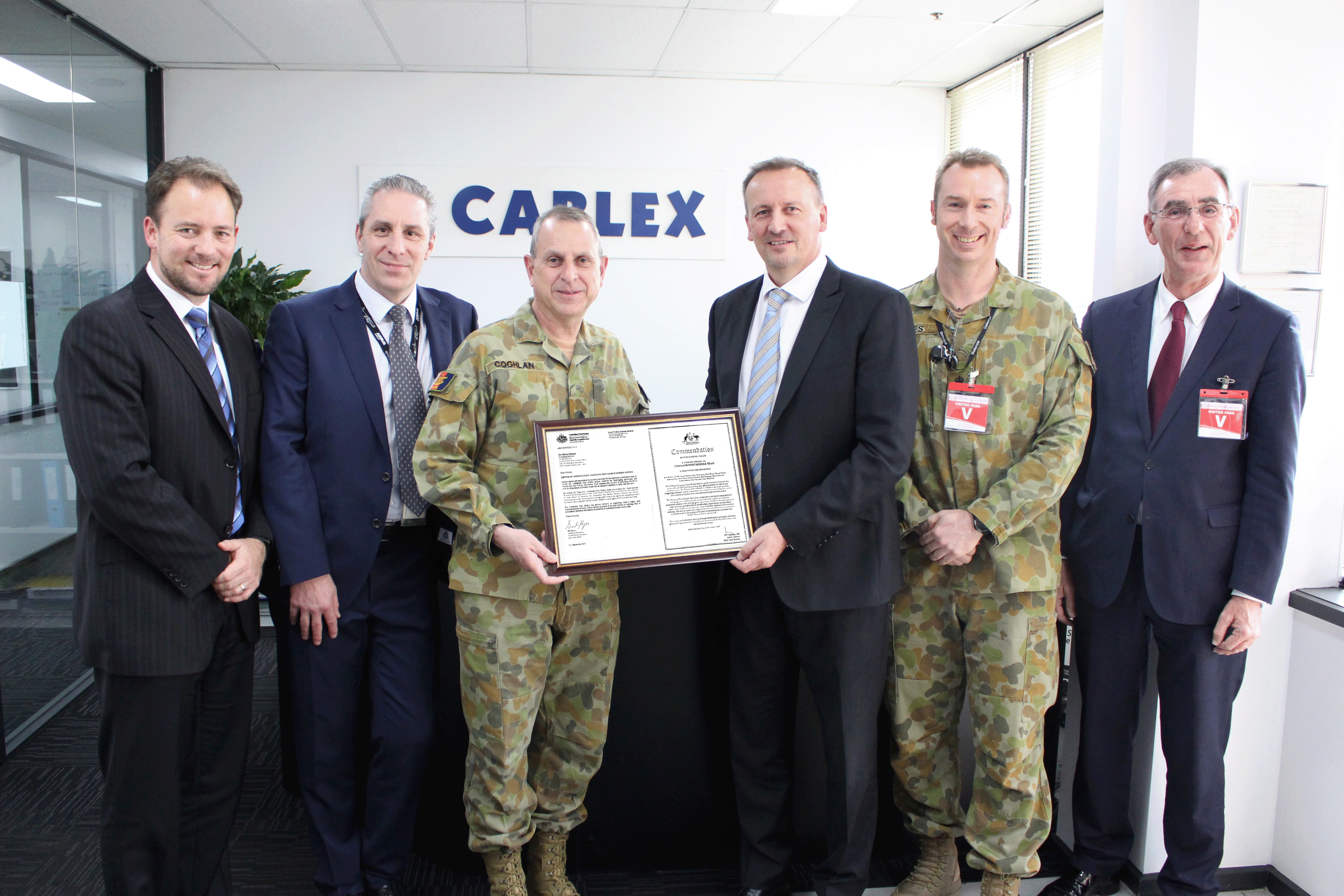 Head Of Land Systems MAJGEN David Coghlan Visits Cablex In Melbourne