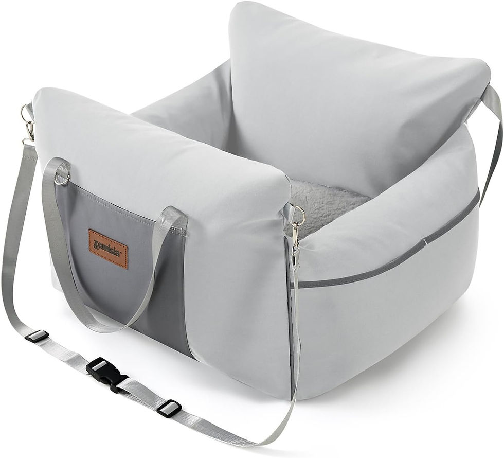 Thumbnail: Dog Car Seat for Small to Medium Dogs - Waterproof Pet Booster Seat for Car wit
