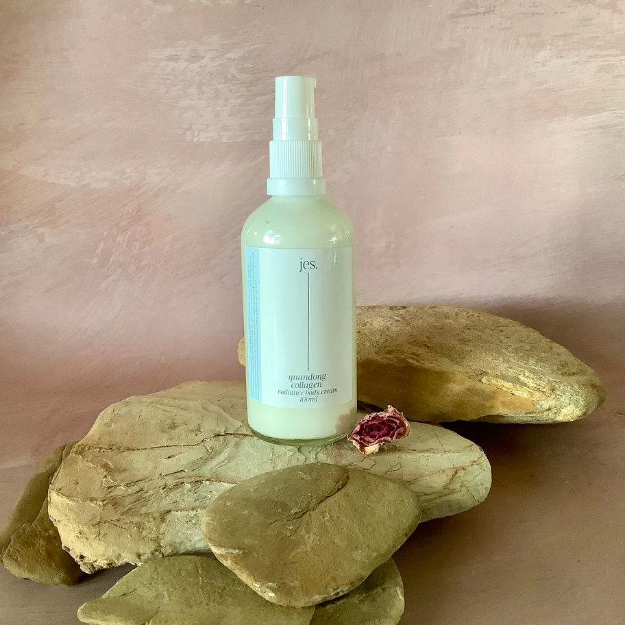 Aloe Glow Cleanser on stone - Gentle face cleanser for dry and sensitive skin