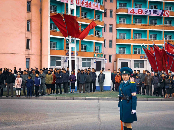(Fiona) A traffic warden in PyongyangS.j