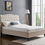 Thumbnail: Limelight's Rosa Natural Fabric Bed Frame