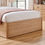 Thumbnail: Juno Oak Wooden Ottoman Bed Frame