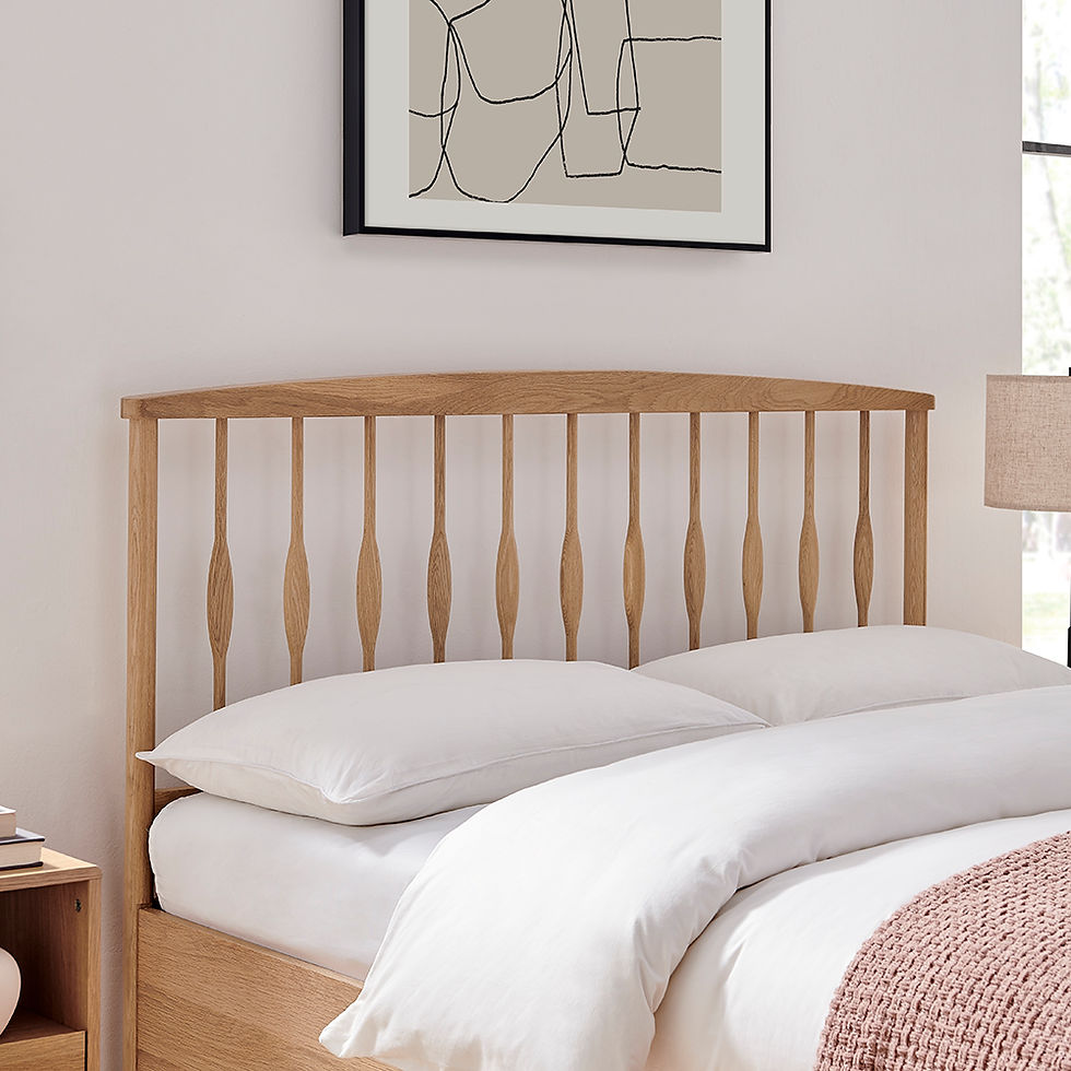 Thumbnail: Juno Oak Wooden Ottoman Bed Frame