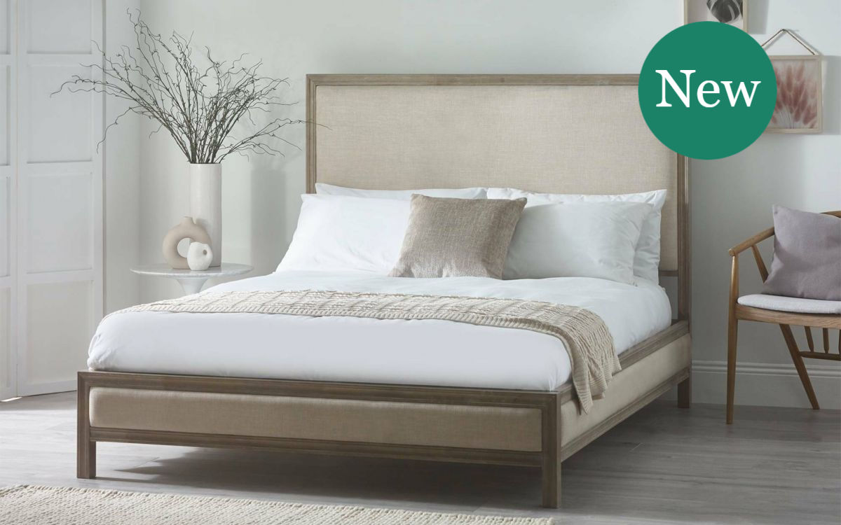 Lucie Limed Oak Wooden Bed Frame