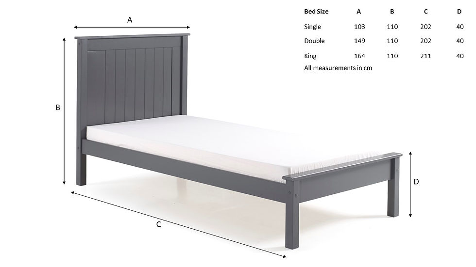 Limelight Taurus Low Footend Grey Wooden Bed Frame