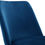 Thumbnail: Findlay Square Walnut Veneer Dining Table & 4 Delaunay Blue Velvet Dining Chairs