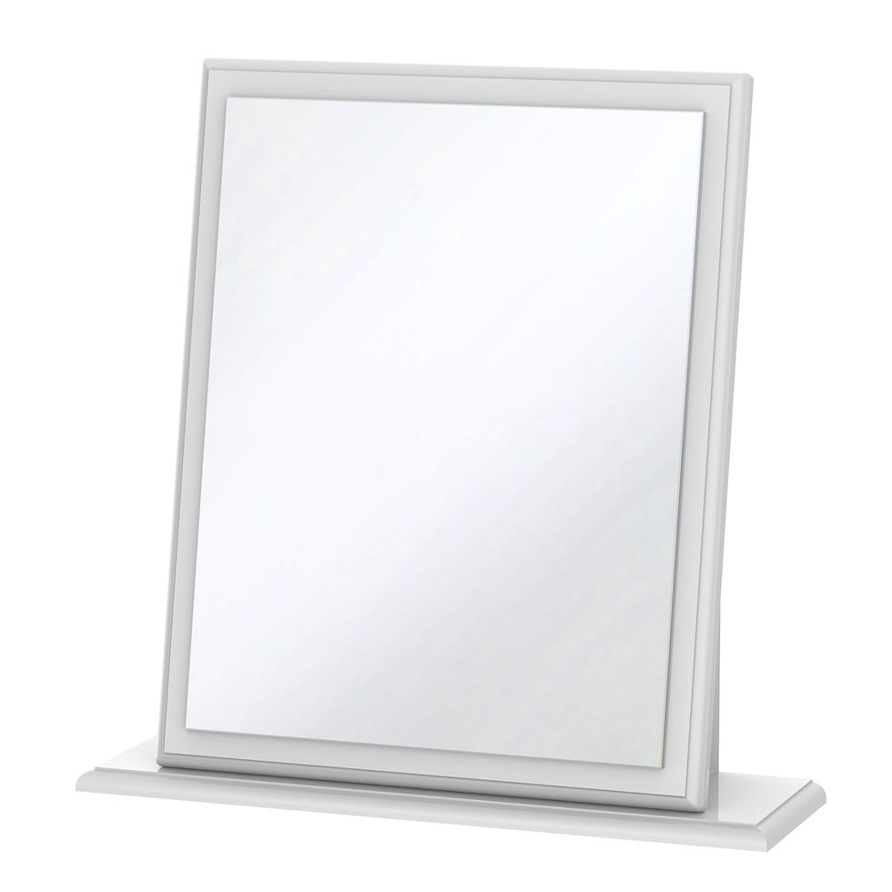 Thumbnail: Balmoral White High Gloss Single Dressing Table