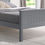 Thumbnail: Taurus Light Grey High Foot end Wooden Bed Frame -Limelight