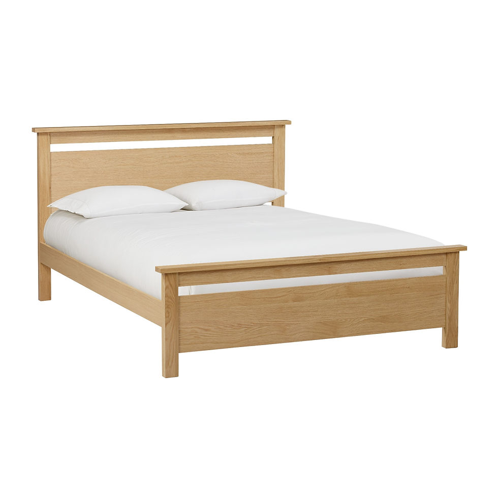 Thumbnail: Limelight's Nero Solid Oak Wooden Bed Frame