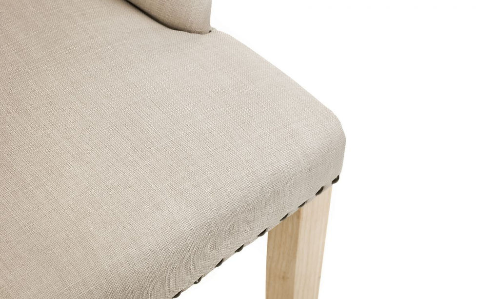 Thumbnail: Loire Oatmeal Button Back Dining Chair