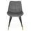 Thumbnail: Hadid Grey Velvet Dining Chair