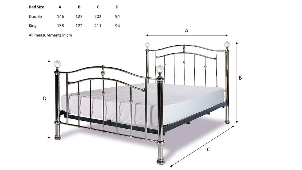 Thumbnail: Limelight's Callisto Black Chrome Metal Bed Frame