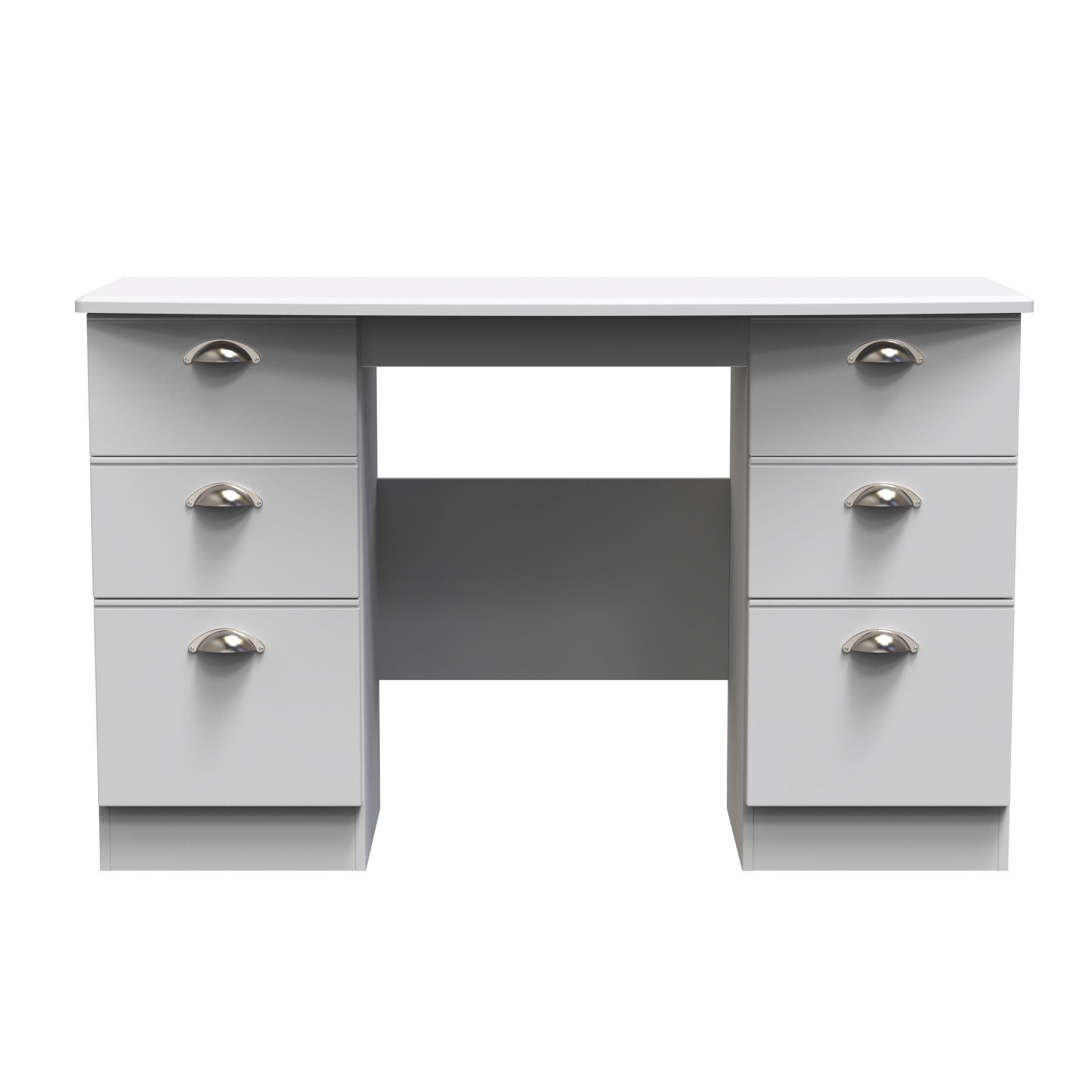 Victoria Grey Matt Double Dressing Table