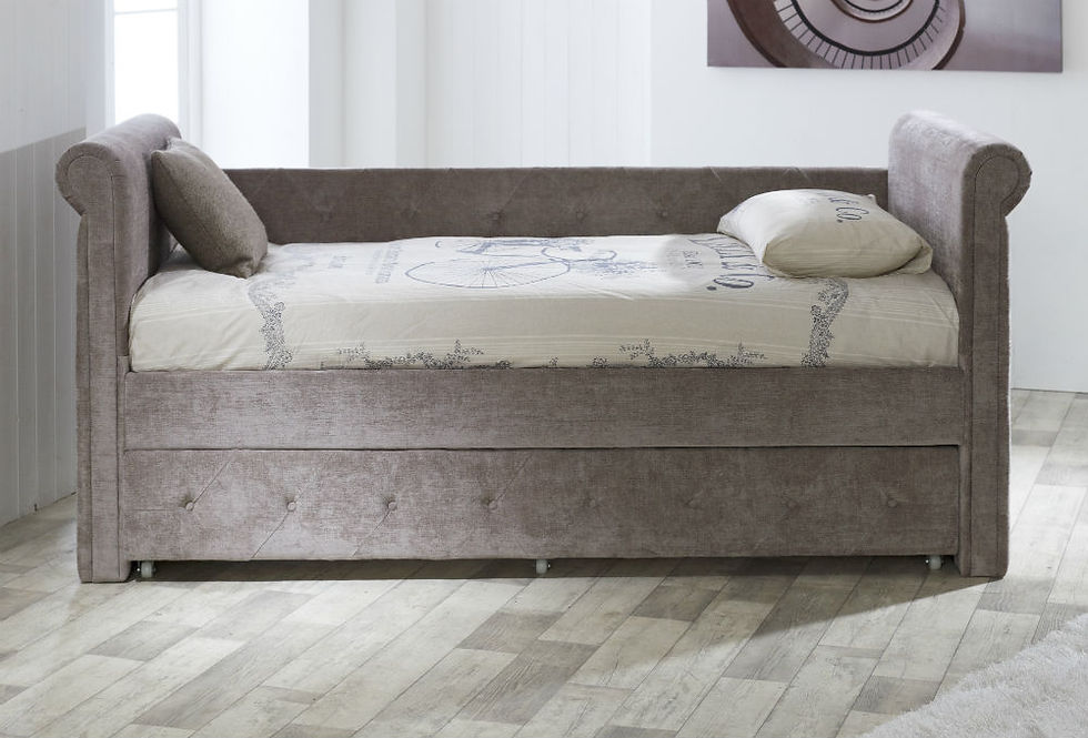 Thumbnail: Limelight's Zodiac Textured Mink Velvet Guest Bed