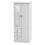 Thumbnail: Balmoral White High Gloss Combi Wardrobe