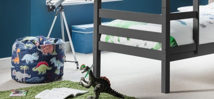 Thumbnail: Camden Anthracite Single Kids Bunk Bed
