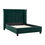 Thumbnail: Polaris Emerald Green Velvet Fabric Bed Frame