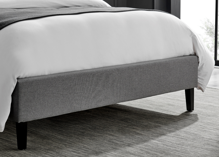 Thumbnail: Limelight's Picasso Grey Fabric Bed Frame