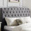Thumbnail: Limelight's Rosa Light Frey Fabric Bed Frame