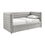 Thumbnail: Bellatrix Grey Velvet Daybed with Pull Out Storage