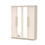 Thumbnail: Haworth Tall 4 Door Centre Mirror Wardrobe