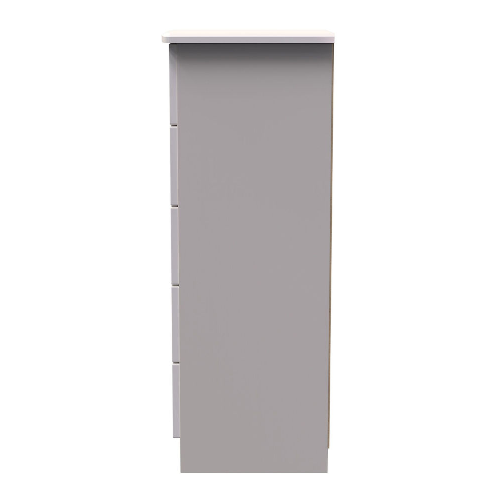 Camden 5 Drawer Bedside - Kashmir Gloss