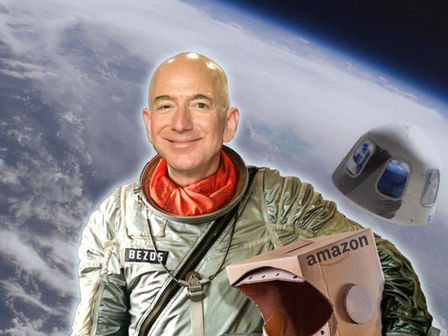 Why is Jeff (who) Bezos going to Space?