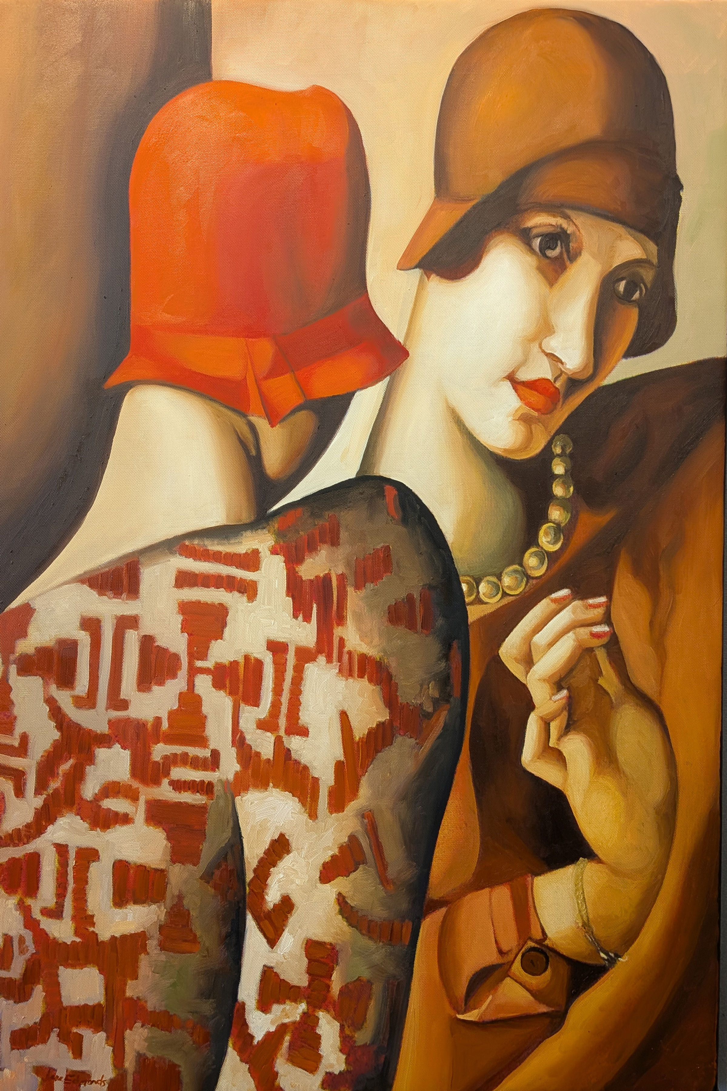 Homage to Tamara de L'Empicka.   Ladies in Hats.